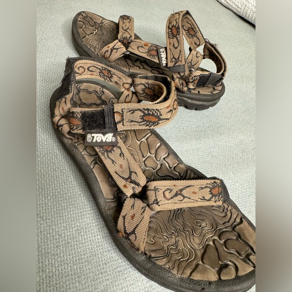 Teva Sandals Scorpion Mens 6 Outdoor River Rubber Soles - Picture 2 of 4